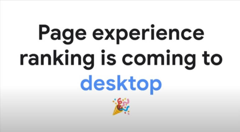 Google Page Experience Ranking Desktop