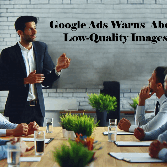 Google ads on low quality image