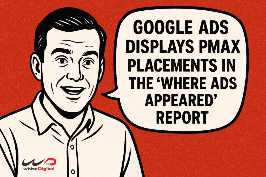 A marketer educating views about new PMax update on report