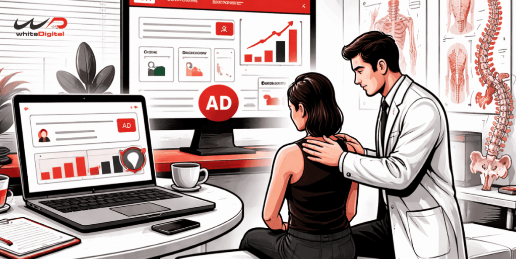 During the chiropractic session period, the chiropractor observed an increase in bookings driven by Google Ads.