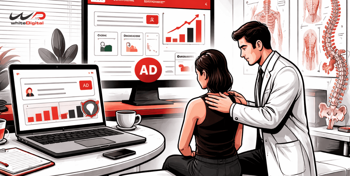 During the chiropractic session period, the chiropractor observed an increase in bookings driven by Google Ads.