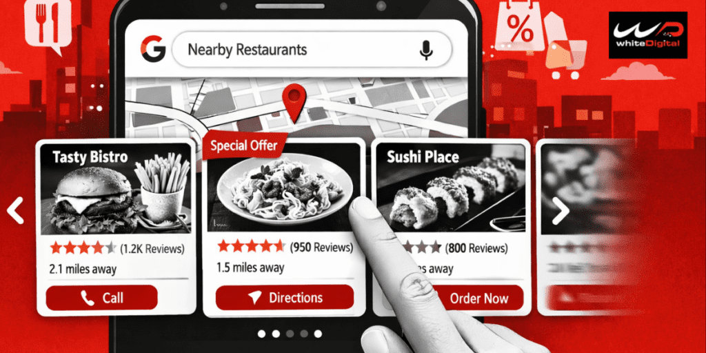 Swipeable location Carousel for Local Search Ad