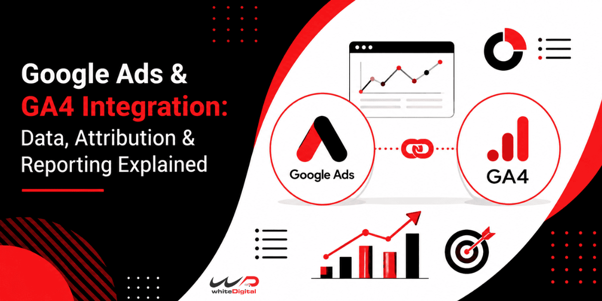 Google Ads and GA4 integration for data, attribution, conversion tracking, and reporting