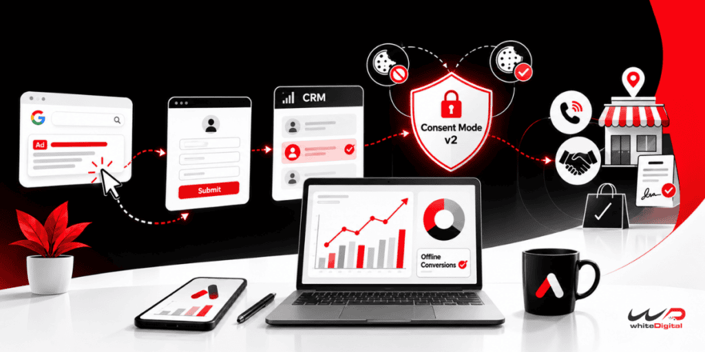 Offline conversions and Consent Mode v2 for privacy-focused Google Ads measurement
