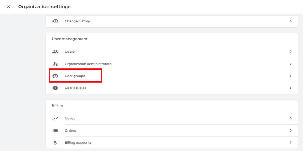 GA4 dashboard showing user group feature